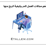 أهم مجالات العمل الحر وكيفية الربح منها